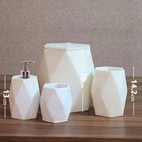 ست بهداشتی سنگی دیبا (5 پارچه)